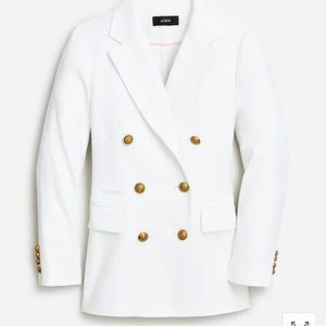 JCrew Bristol white linen blazer